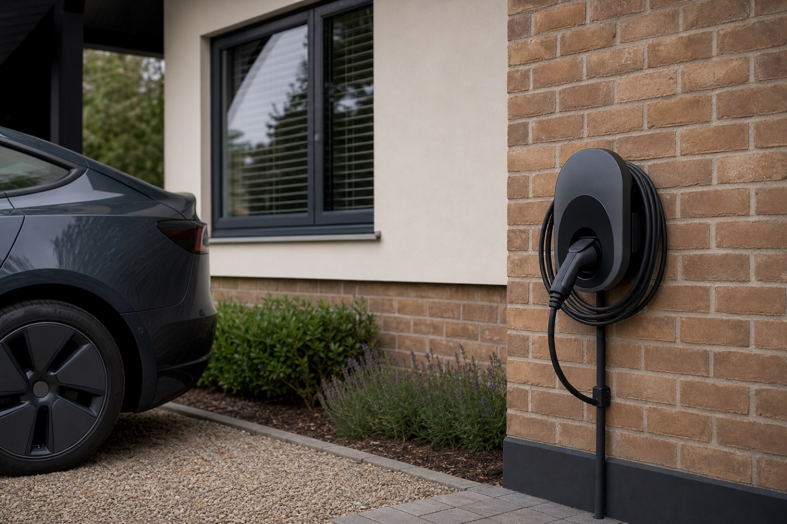 Home electric vehicle charging point